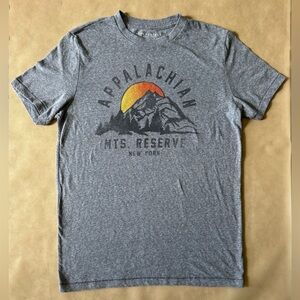 Aeropostale Appalachian MTS Reserve New York T-Shirt Gray T Shirt Medium AERO